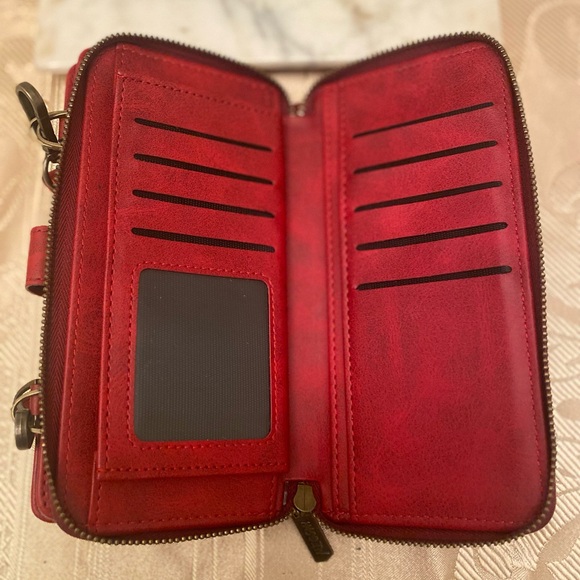 SOLD. Megshi wallet on strap - Picture 9 of 10